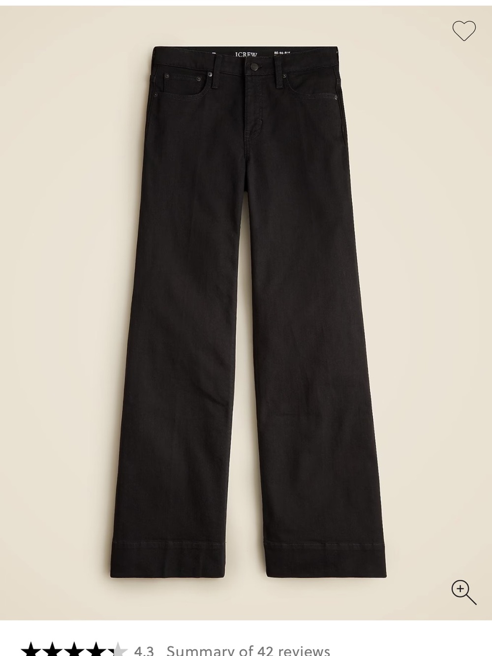 J Crew Low-rise denim trouser in 1996 semi-stretch Size 29